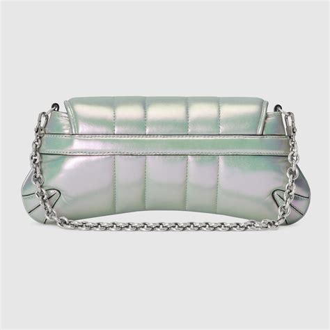 gucci iridescent bag|Gucci Horsebit Chain small shoulder bag in green iridescent .